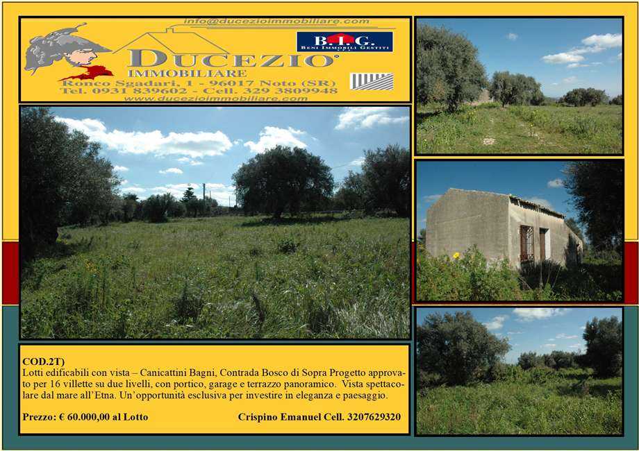 Terreno edificabile Loc. BOSCO DI SOPRA, 14, Canicattini Bagni