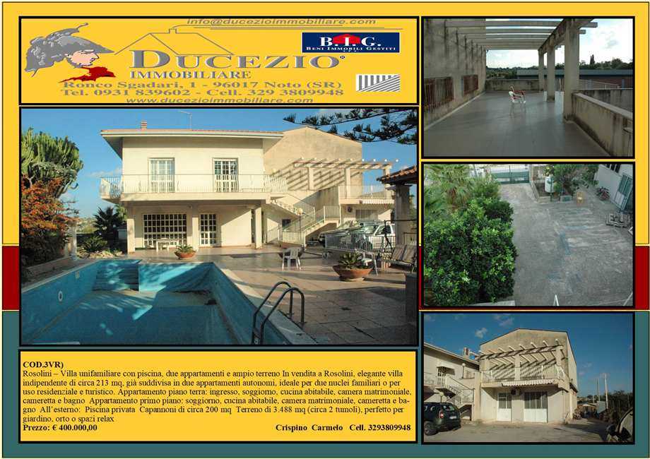 Villa Loc. C/DA ZACCHITA, SN, Rosolini