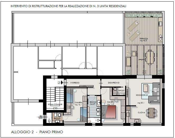 appartamento in vendita a Cascina