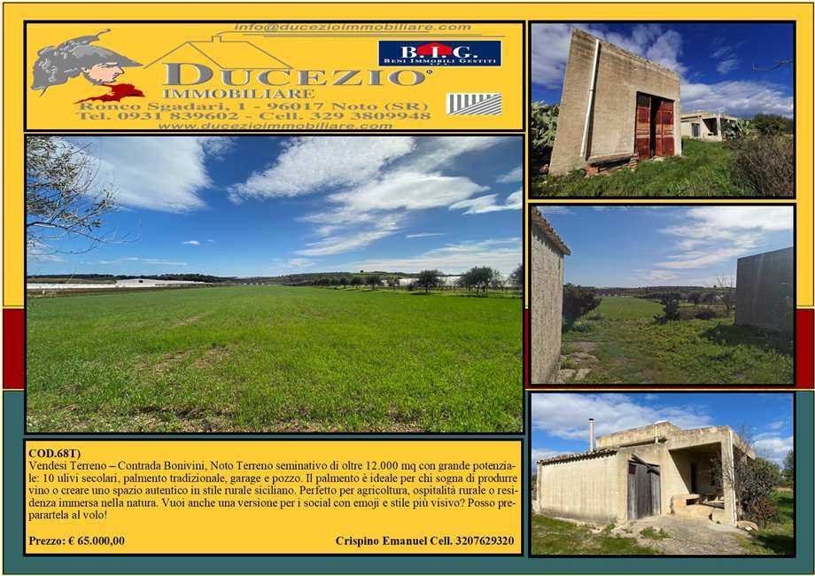 Terreno edificabile Loc. CDA BENUINI, SN, Noto
