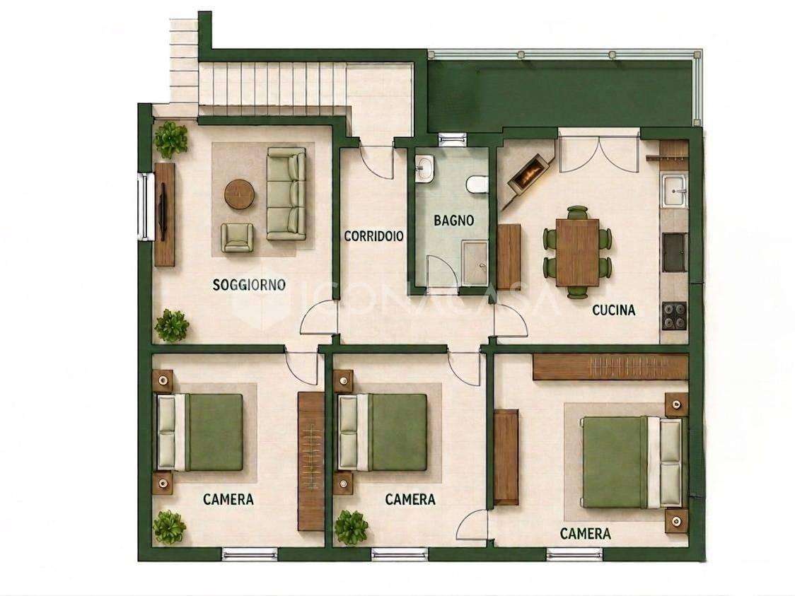 Appartamento Via Vittorio Veneto,, Bientina