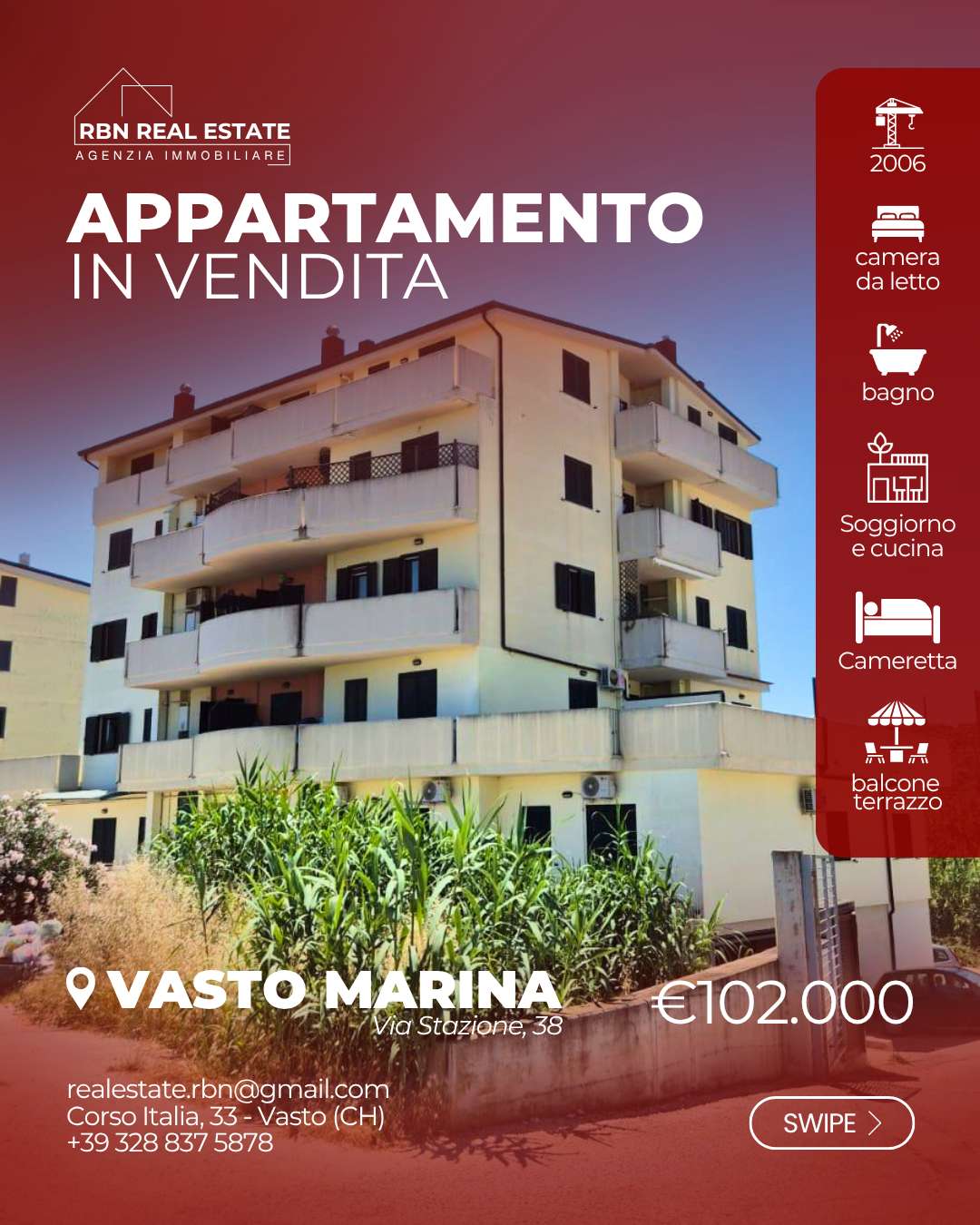 Appartamento Stazione FFSS, Vasto