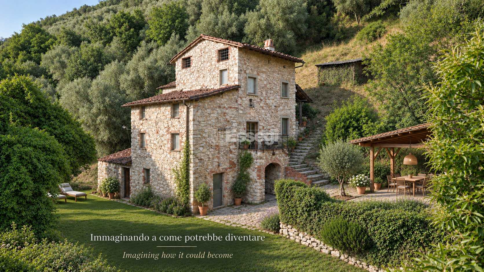 Casa indipendente Domazzano, Borgo a Mozzano