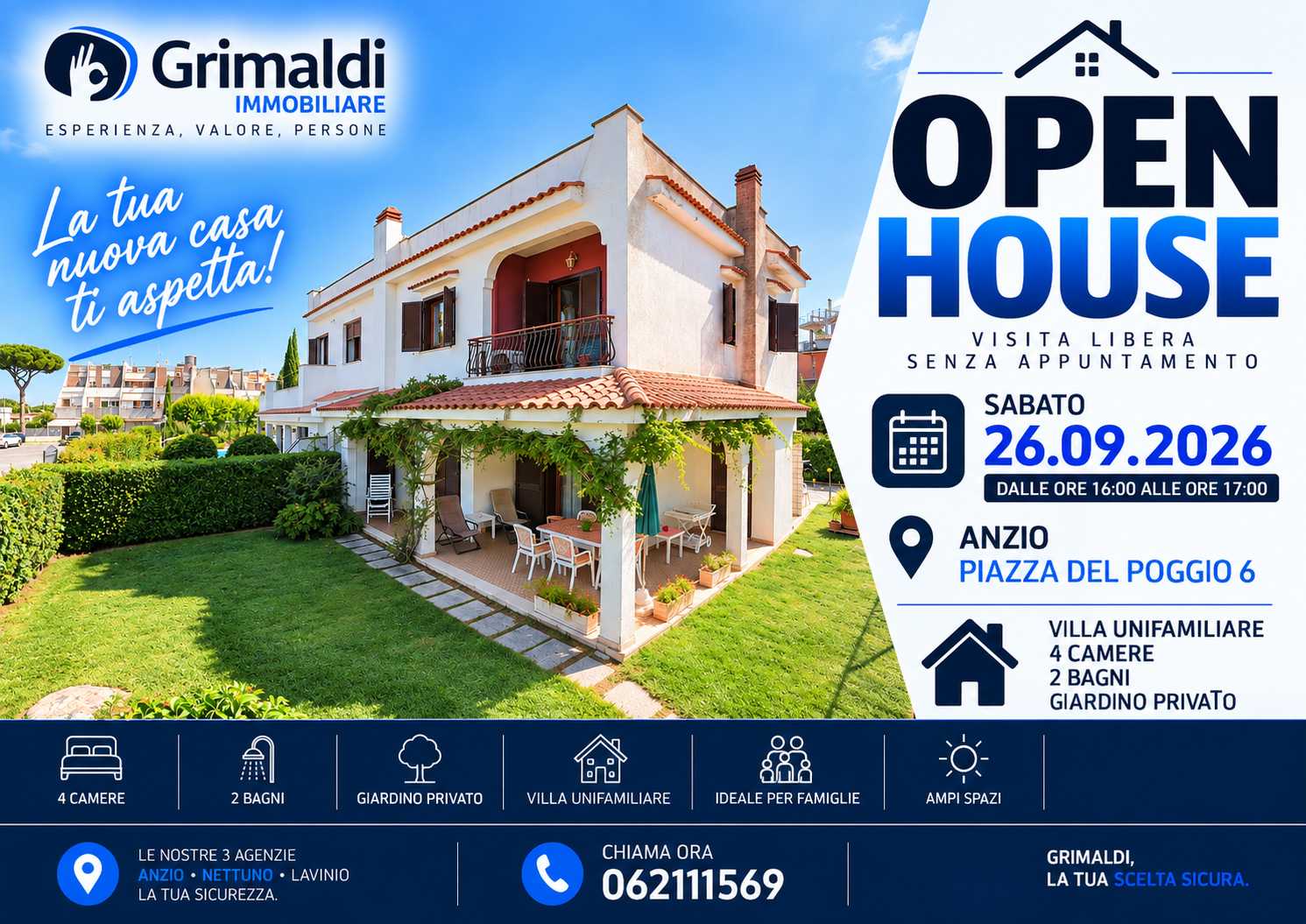 Casa indipendente Piazza del Poggio, Anzio