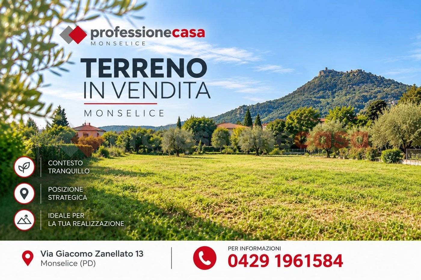 Terreno edificabile Via del Borgo, Monselice