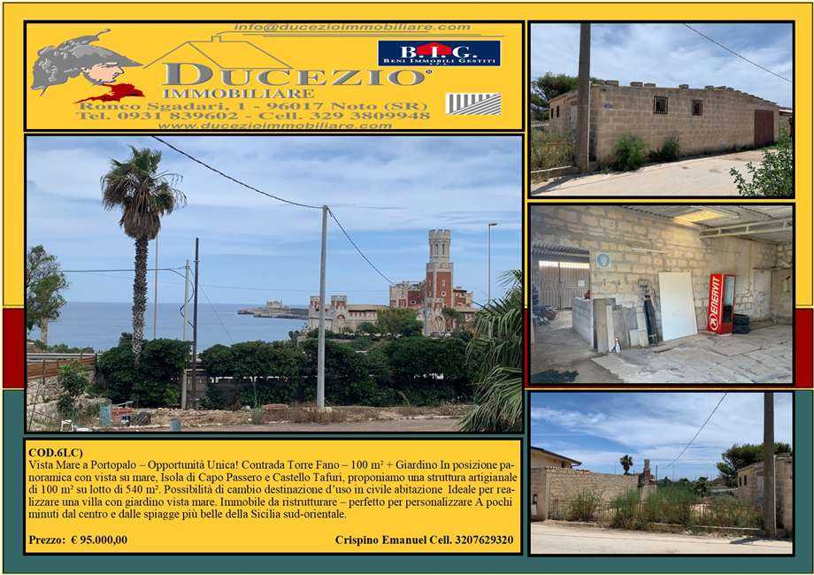 Attività  commerciale Loc. C/da Torre Fano, snc, Portopalo di Capo Passero